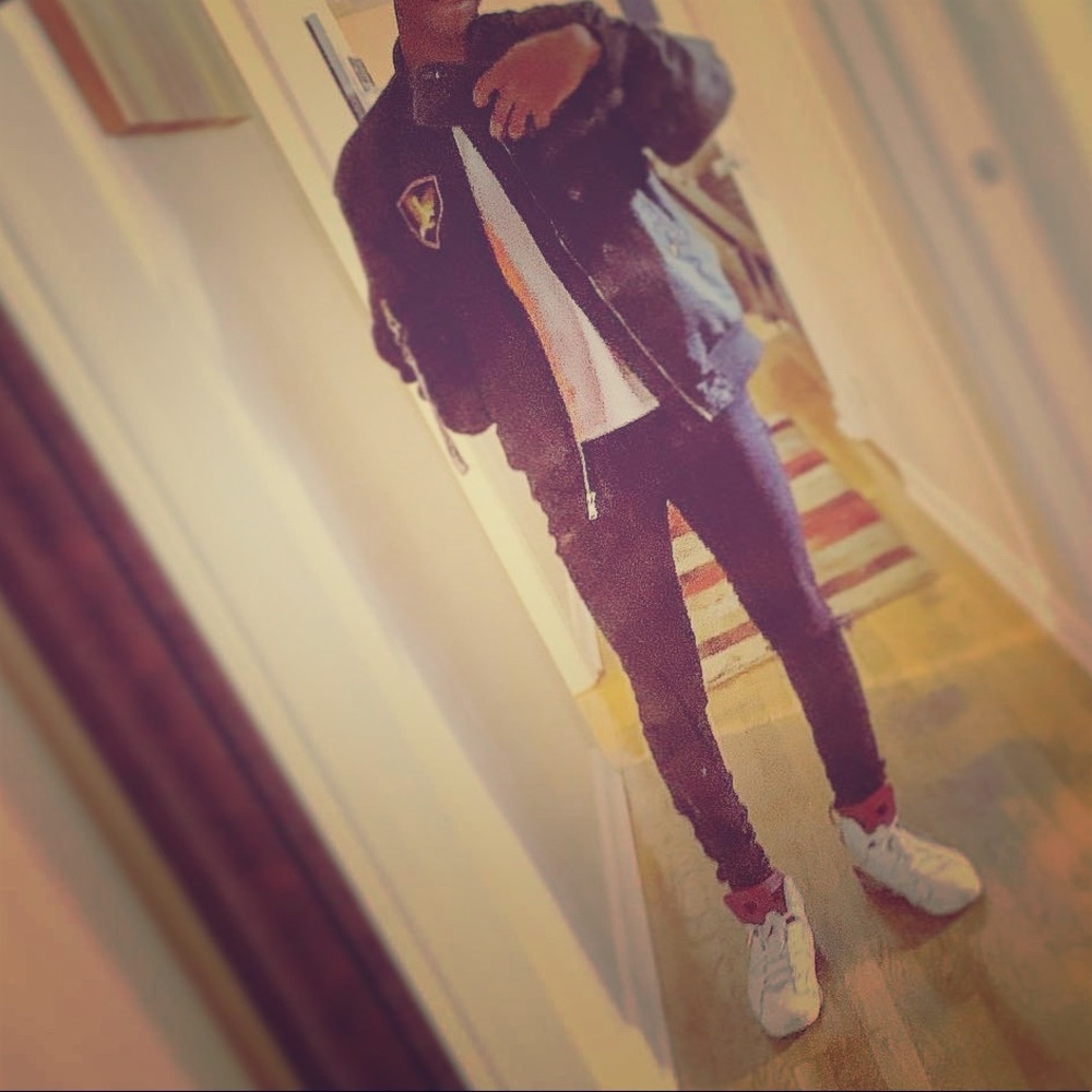 Jacket pants and shoes